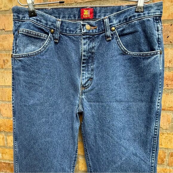 Wrangler 36MWZ Slimfit Jeans Cotton 34 x 34 - Picture 6 of 11